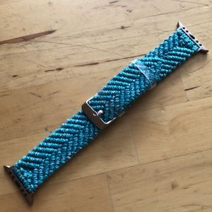 NWOT Teal blue woven Apple Watch band